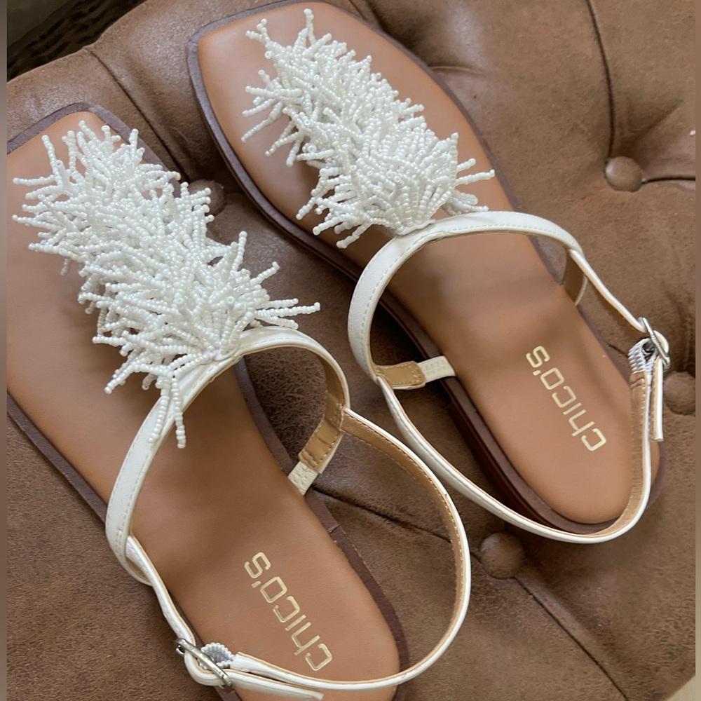 Chicos sandals. EUC. Only worn once. 9.5.